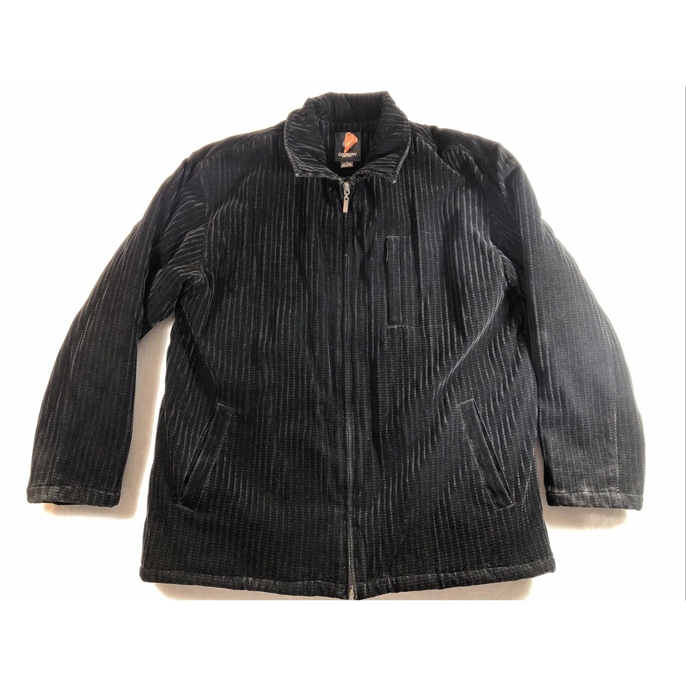 Godbody Since 1981 Jacket Men's XL Black Full Zip Coat Quilted Heavy‎ Streetwear